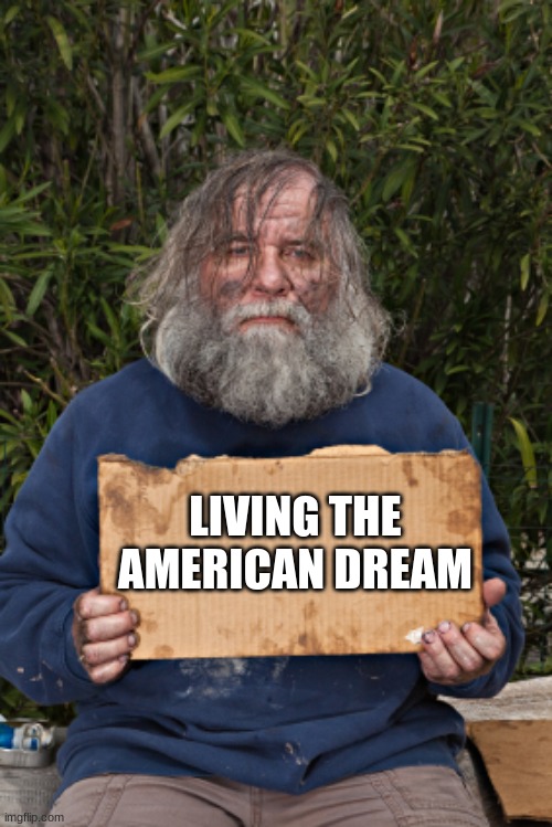 My white privilege ran out | LIVING THE AMERICAN DREAM | image tagged in blak homeless sign,my white privilege ran out,living the american dream,the new normal,never trust a democrat,end the lockdown | made w/ Imgflip meme maker