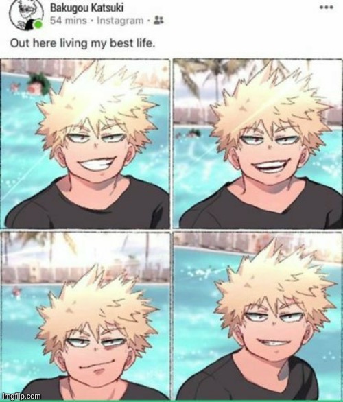 *sighs* oh Bakugo | image tagged in bnha | made w/ Imgflip meme maker