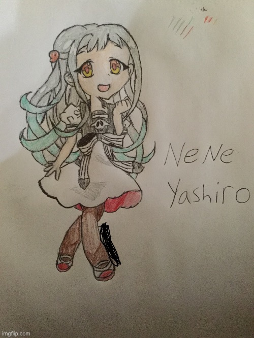 Finished drawing my Yashiro | image tagged in yashiro nene | made w/ Imgflip meme maker