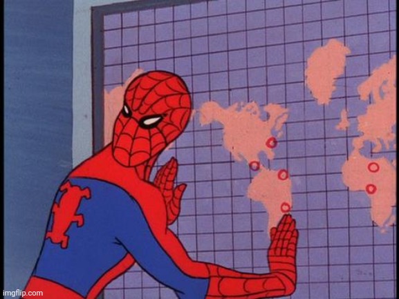 spiderman map | image tagged in spiderman map | made w/ Imgflip meme maker