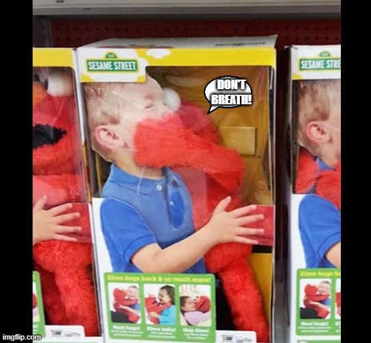 Would you like to play with Elmo now. | DON'T BREATH! | image tagged in elmo,scary,deadly | made w/ Imgflip meme maker