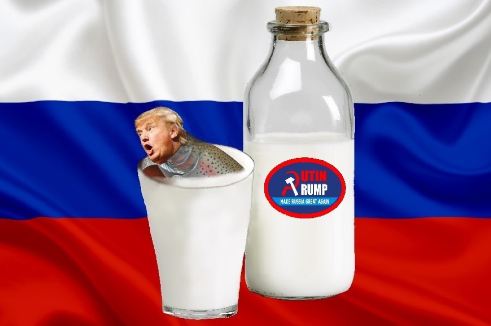 High Quality Trump in the milk Blank Meme Template