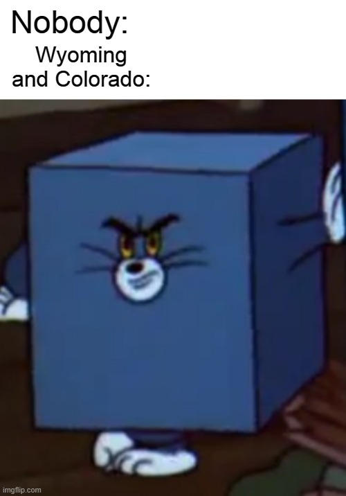 Tom and Jerry | Nobody:; Wyoming and Colorado: | image tagged in tom and jerry | made w/ Imgflip meme maker