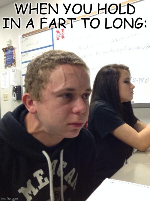 when u hold in a fart to long... | WHEN YOU HOLD IN A FART TO LONG: | image tagged in hold fart | made w/ Imgflip meme maker