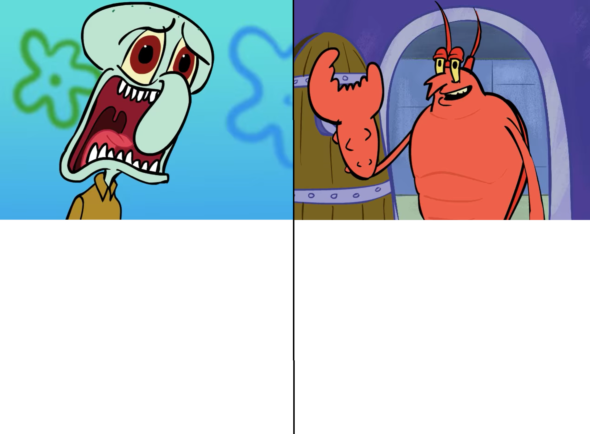 we gotta get spongebob back! why? Blank Meme Template