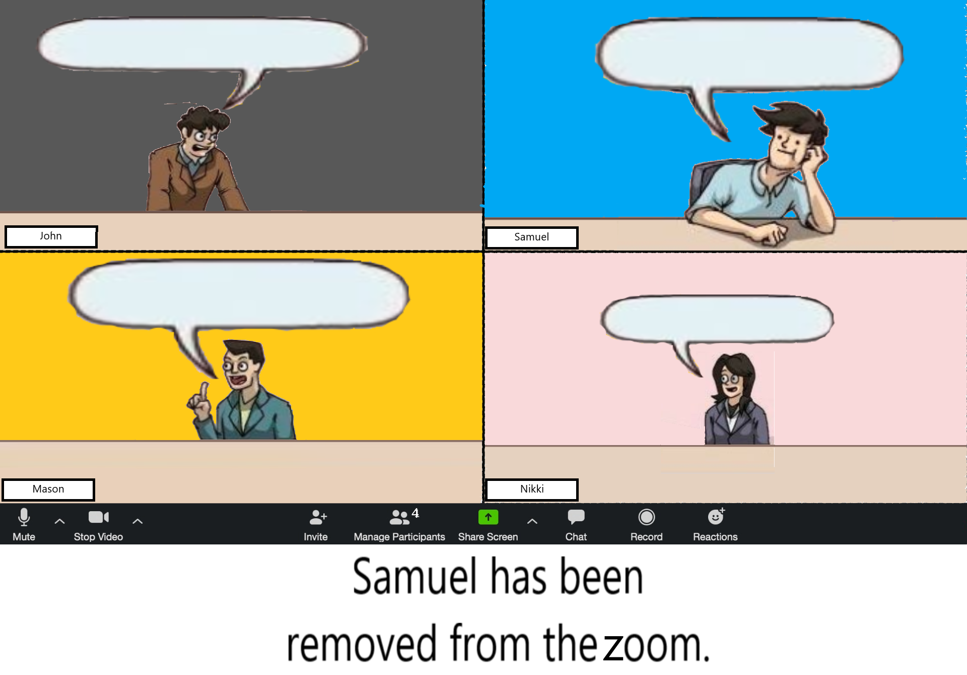 zoom call Meeting Suggestion Blank Template Imgflip