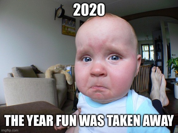 This sucks | 2020; THE YEAR FUN WAS TAKEN AWAY | image tagged in funny memes | made w/ Imgflip meme maker
