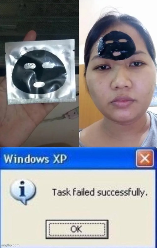 image tagged in task failed successfully | made w/ Imgflip meme maker