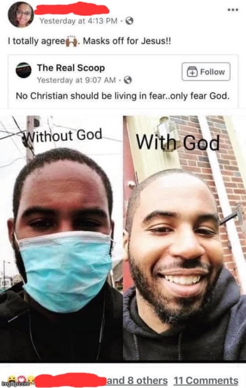 Cringing at this. Wooowwww | image tagged in face mask,jesus,christians,coronavirus,covid-19,yikes | made w/ Imgflip meme maker