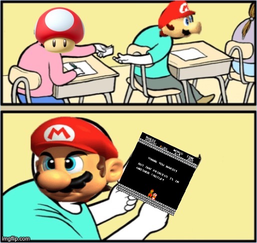 image tagged in mario,toad | made w/ Imgflip meme maker