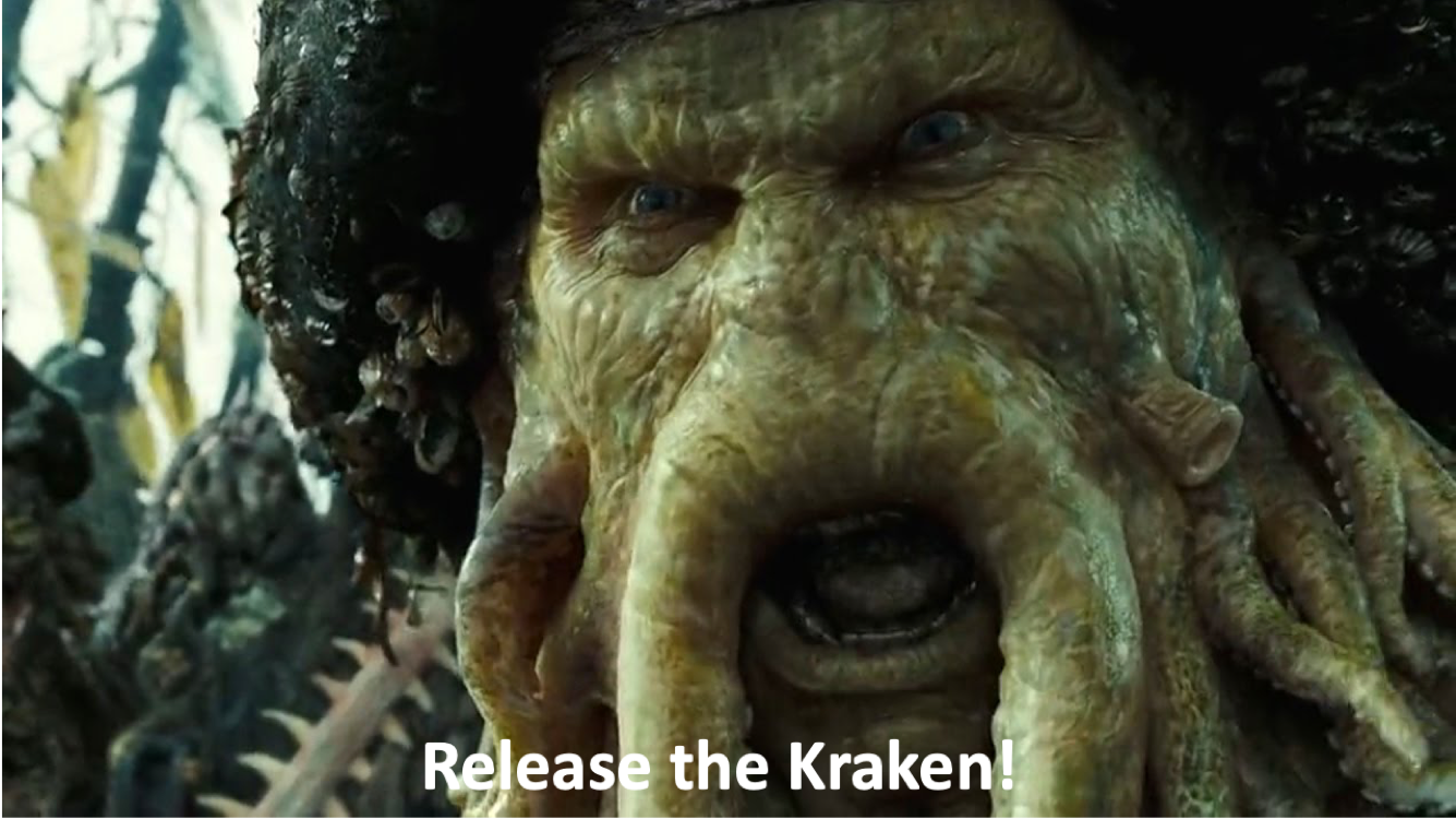 Create meme pirates of the Caribbean, the organ of Davy Jones, the kraken  - Pictures 