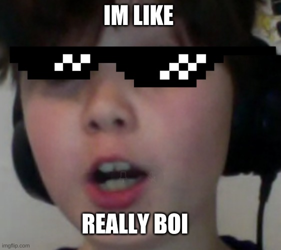 really boi? | IM LIKE; REALLY BOI | image tagged in boi | made w/ Imgflip meme maker