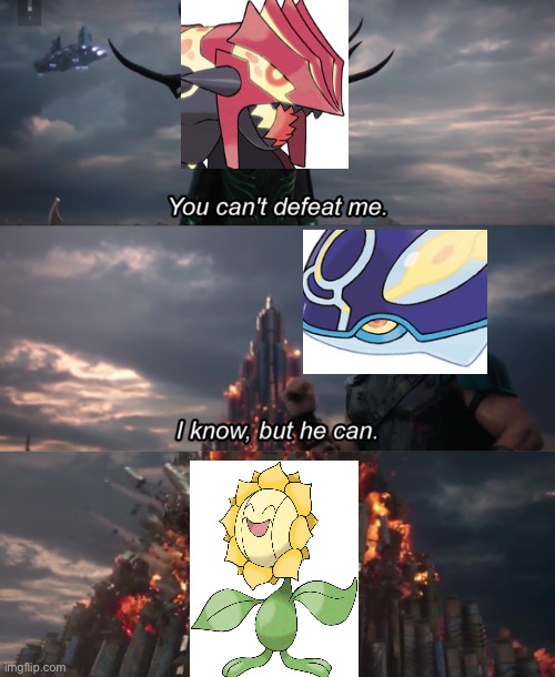 Try me. | image tagged in you cant defeat me,pokemon | made w/ Imgflip meme maker