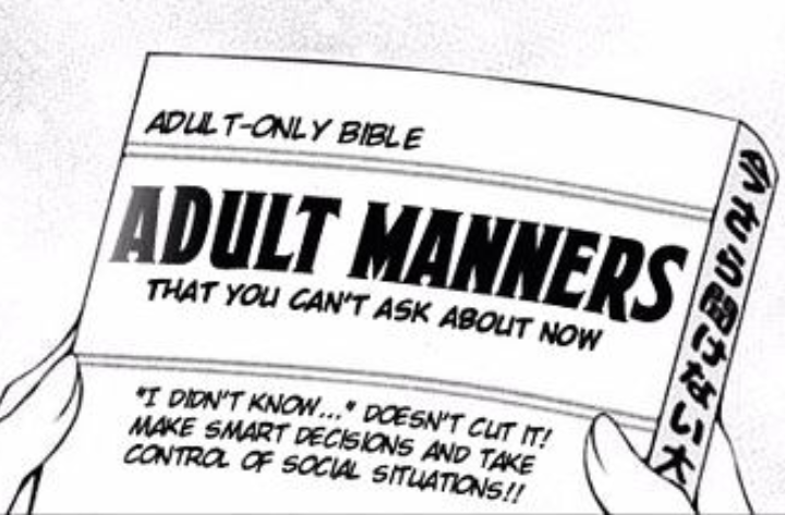 Adult Manners Blank Meme Template