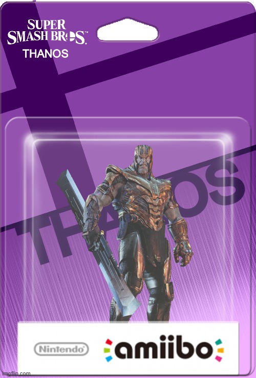 Thanos amiibo. | made w/ Imgflip meme maker