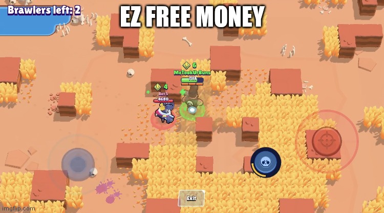 When A Tick runs into a Bull | EZ FREE MONEY | image tagged in when a tick runs into a bull | made w/ Imgflip meme maker