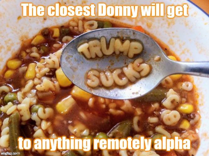The closest Donny will get to anything remotely alpha | made w/ Imgflip meme maker
