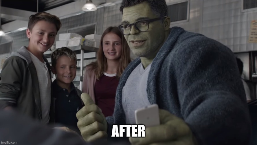 AFTER | made w/ Imgflip meme maker
