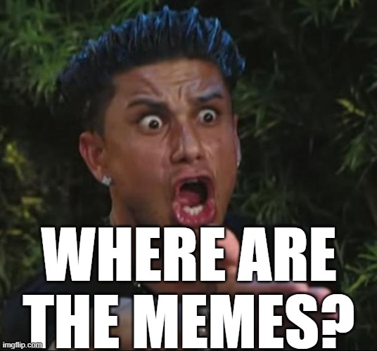 DJ Pauly D Meme | WHERE ARE THE MEMES? | image tagged in memes,dj pauly d | made w/ Imgflip meme maker