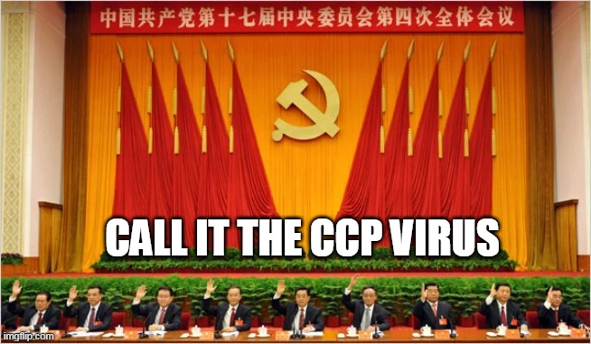 ccp | CALL IT THE CCP VIRUS | image tagged in ccp | made w/ Imgflip meme maker