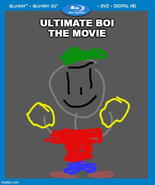 Can someone find a transparent dvd case template please? | ULTIMATE BOI
THE MOVIE | image tagged in blank blu-ray/dvd/digital hd case,ocs,ultimate boi | made w/ Imgflip meme maker