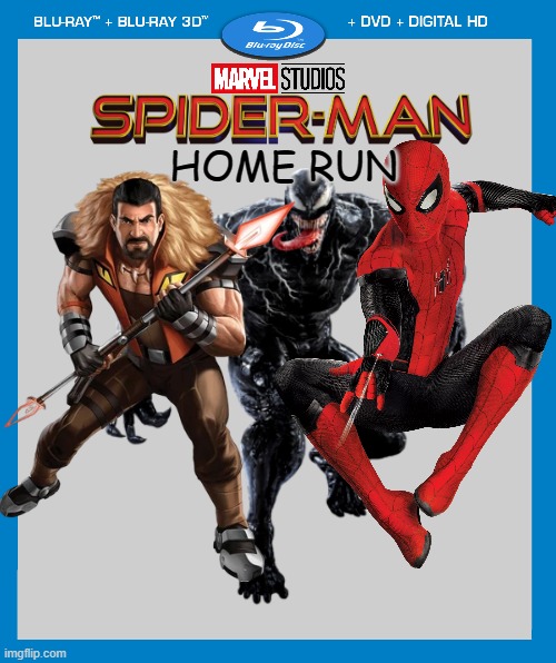 We don't actually know the title or the villains, but it is coming on 11-5-21 | HOME RUN | image tagged in transparent dvd case,spider-man,marvel cinematic universe,venom,marvel | made w/ Imgflip meme maker