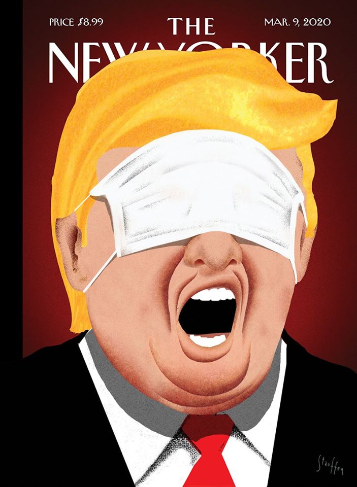 Trump always wears a mask. Blank Meme Template