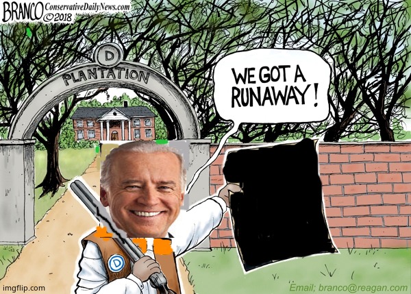 Joe Biden and the runaways, I wah wah wah wah wonder! | image tagged in the plantation,joe biden,slave master,liberalism,democrats | made w/ Imgflip meme maker