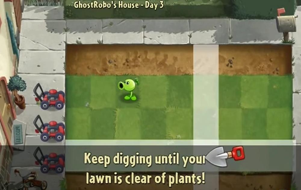 Keep digging until your lawn is clear of plants! Blank Meme Template