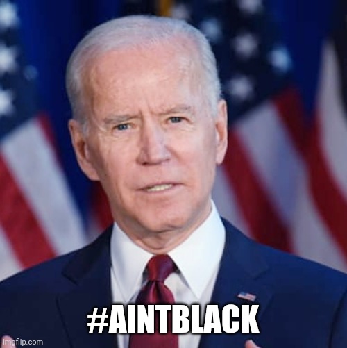 Creepy Uncle Joe | #AINTBLACK | image tagged in creepy joe biden,ain't black,memes,tool,democrats | made w/ Imgflip meme maker