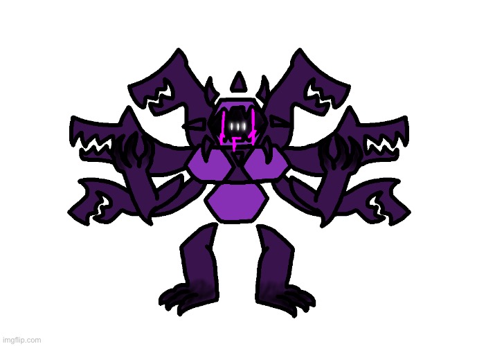 A more humanoid form of Hex’s giant form (now with puppies!) | made w/ Imgflip meme maker