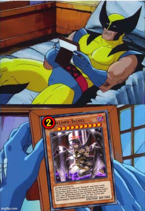 Duel Links Darklord Ixchel Nerf | image tagged in wolverine remember | made w/ Imgflip meme maker