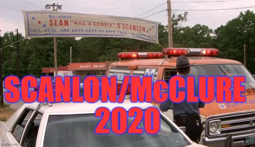 Cannonball Run 2020 | SCANLON/McCLURE 
2020 | image tagged in cannonball run,sean scanlon,aj mcclure | made w/ Imgflip meme maker