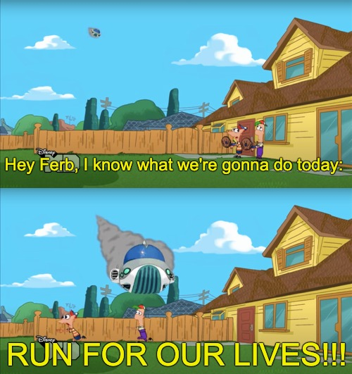 Run for our lives Blank Meme Template