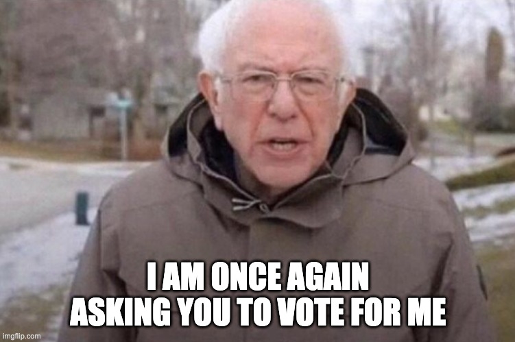 I am once again asking | I AM ONCE AGAIN ASKING YOU TO VOTE FOR ME | image tagged in i am | made w/ Imgflip meme maker
