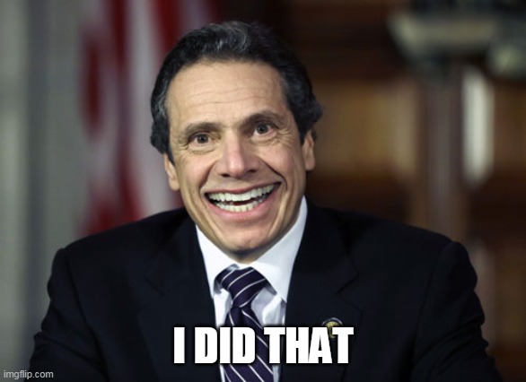 Andrew Cuomo | I DID THAT | image tagged in andrew cuomo | made w/ Imgflip meme maker