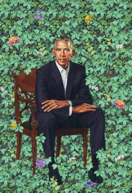 Obama Portrait | image tagged in obama portrait | made w/ Imgflip meme maker