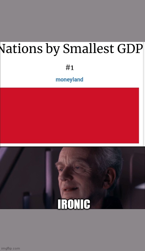 IRONIC | image tagged in palpatine ironic | made w/ Imgflip meme maker