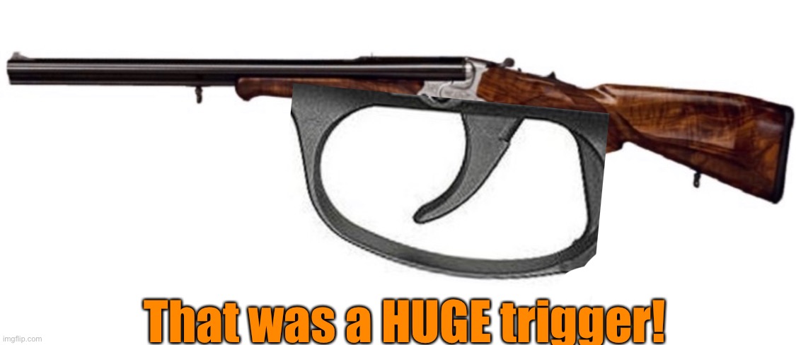 That was a HUGE trigger! | made w/ Imgflip meme maker