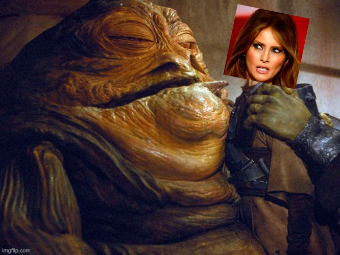 Trump after dark (ok, it was MiniAppleIs's idea). | image tagged in rapist jabba,memes,trump after dark | made w/ Imgflip meme maker