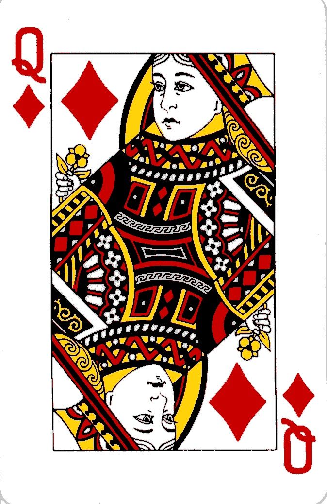 High Quality Queen of diamonds Blank Meme Template