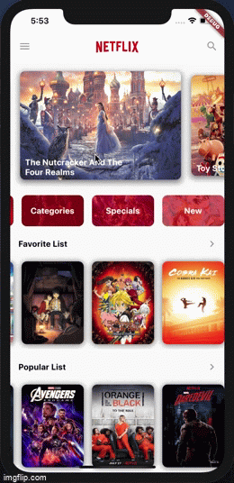 Page controller with animation