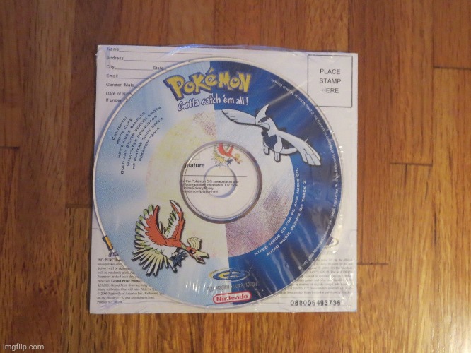 Pokemon Pre-order Disc | image tagged in pokemon pre-order disc | made w/ Imgflip meme maker