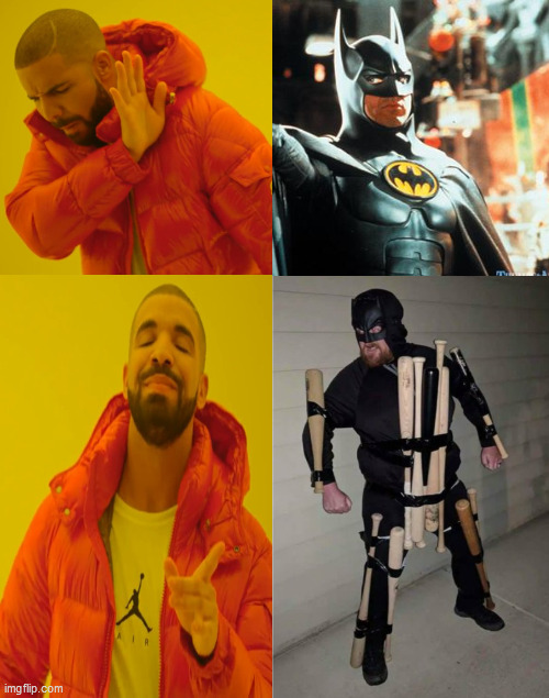 Batman | image tagged in blank white template,memes,drake hotline bling,batman | made w/ Imgflip meme maker