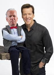 Joe Biden and Jeff Dunham Blank Meme Template