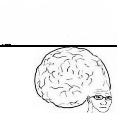 Glasses Wojak Big Brain Meme Blank Meme Template