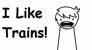 High Quality i like trains Blank Meme Template