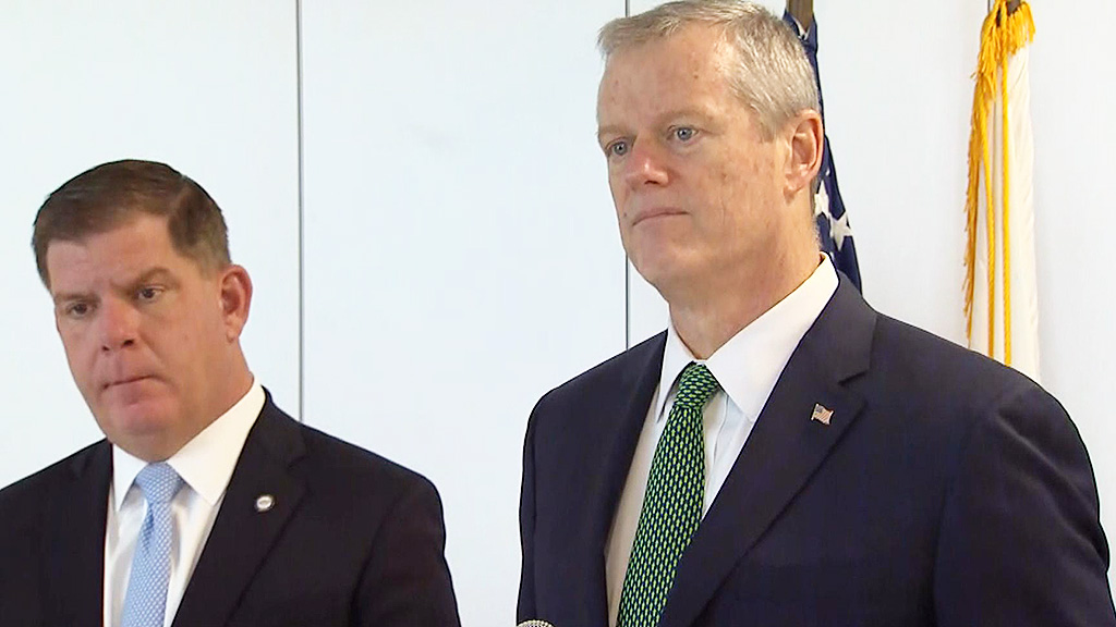 High Quality Marty Walsh & Charlie Baker Blank Meme Template