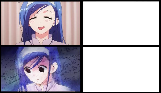 High Quality Anime Confused Math Meme Blank Meme Template