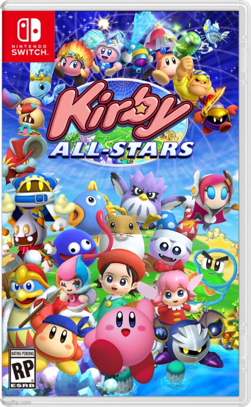 Everyone is here | image tagged in kirby,fake switch games,memes | made w/ Imgflip meme maker